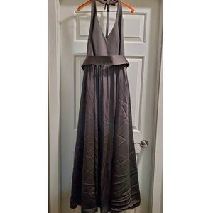 White by Vera Wang Bridesmaid Dress - Charcoal